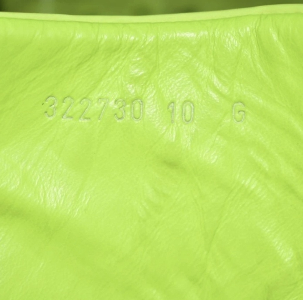 VTG Gucci Neon Yellow Neon High-Top Sneakers Size 10 G - Picture 4 of 5